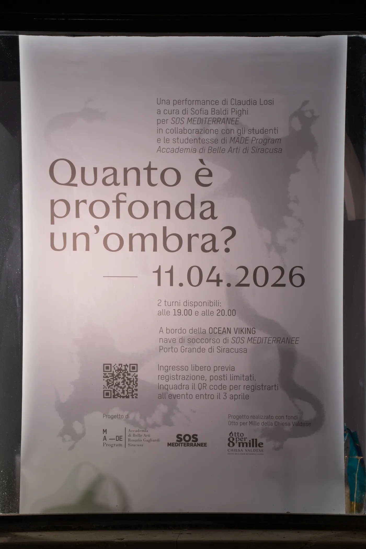 Poster “Quanto è profonda un’ombra?”, 11.04.2026